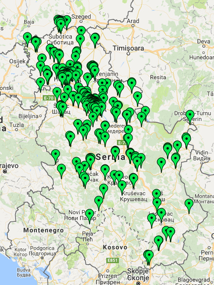Mapa RegOs klijenata
